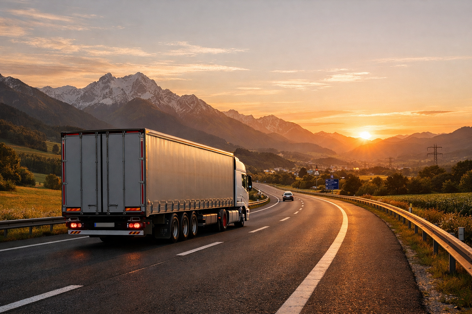 Euro Truck Simulator 2 yol manzarasi